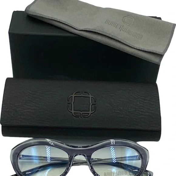 NIB Blake Kuwahara Kuma Optical Eyeglasses Orchid Purple w/Cleaning Cloth